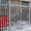 Hot Dipped Galvanized W Pale Palisade Fence with Ipe Post.